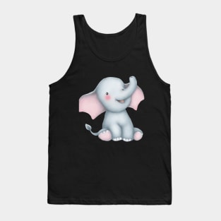 Cute Baby Elepahant Tank Top